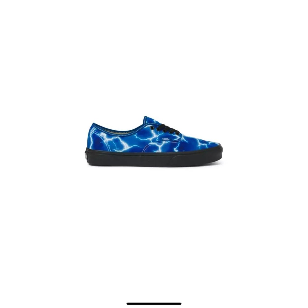 Vans Authentic‎ Lightning Black/Blue VN0A5HZS9FT Skate Shoes Size 7